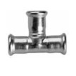 Tê simples de 15 mm inox de cravar Inoxpres