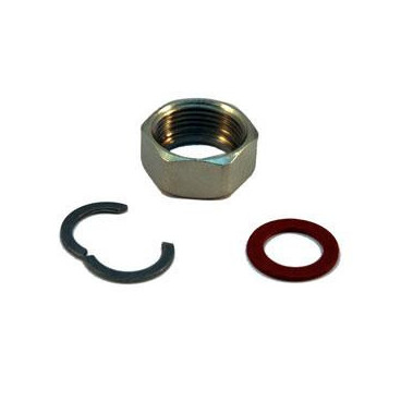 Porca niquelada, freio e anilha 1/2'' Hydraflex