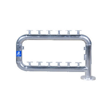 Bateria 2'' galvanizada 2 filas - 4 contadores