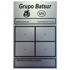 Placa de classificação 2 filas - 4 contadores