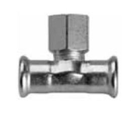 Tê roscado ao centro 76 x 3/4'' x 76 inox cravar Inoxpres