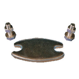 Flange cega zincada para bateria contador