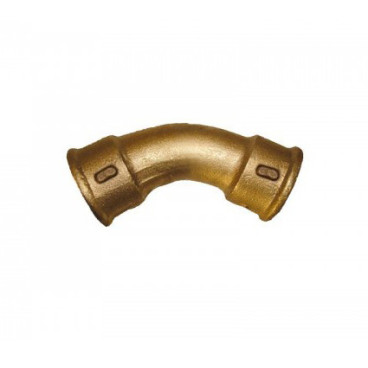 Curva 45º fêmea-fêmea de 1/2'' latão