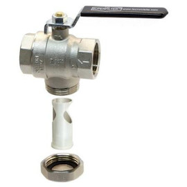 Válvula esfera com filtro fêmea-fêmea 3/4'' alavanca PN30