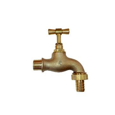Torneira de serviço latão com junção 3/4'' x 1''