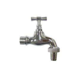 Torneira de serviço cromada com junção 1/2'' x 3/4''