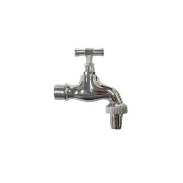 Torneira de serviço cromada com junção 1/2'' x 3/4''
