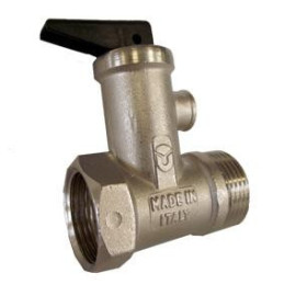 Válvula de segurança para termoacumulador 1/2'' macho-fêmea 8 bar