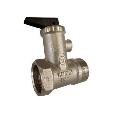 Válvula de segurança para termoacumulador 3/4'' macho-fêmea 8 bar