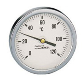 Termómetro bimetálico 80 mm 0-120ºC 1/2''