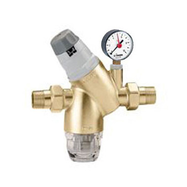 Redutora de pressão 1/2'' com indicador de pré-regulação, manómetro e filtro 535141 Caleffi