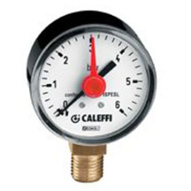 Manómetro radial, D50 mm, 0-4 bar, 1/4'', 557304 Caleffi