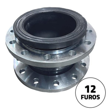 Ligação anti-vibrática PN16 DN200 205 mm