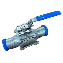 Válvula de esfera 3 peças 54 mm AISI Inoxpres