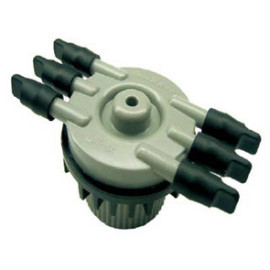 Colector 6 saídas, caudal livre 1/2 F EMT-6X, Rainbird