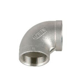 Joelho fêmea-fêmea de 1/2'' inox AISI 316